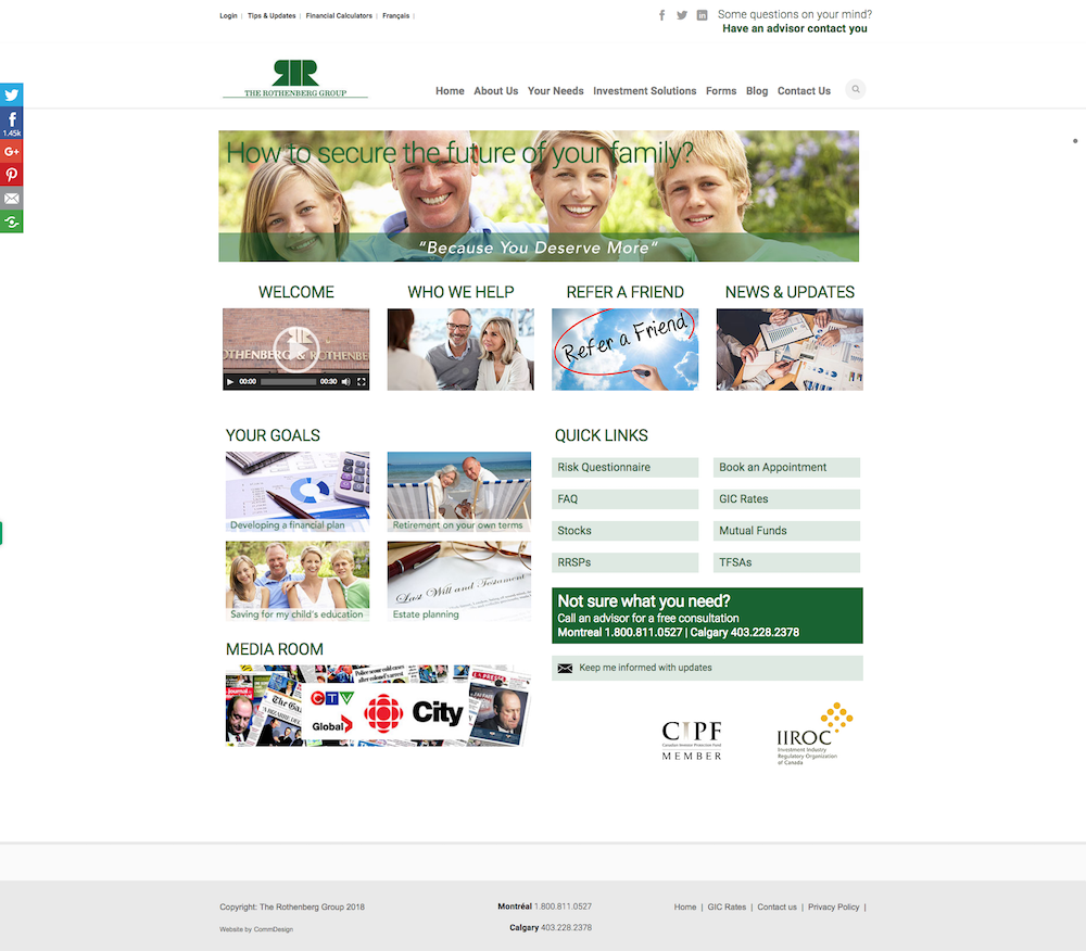 Business Website Design - Rothenberg - Before